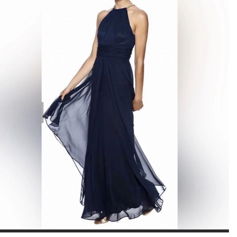 Black Eliza J Halter Formal Dress